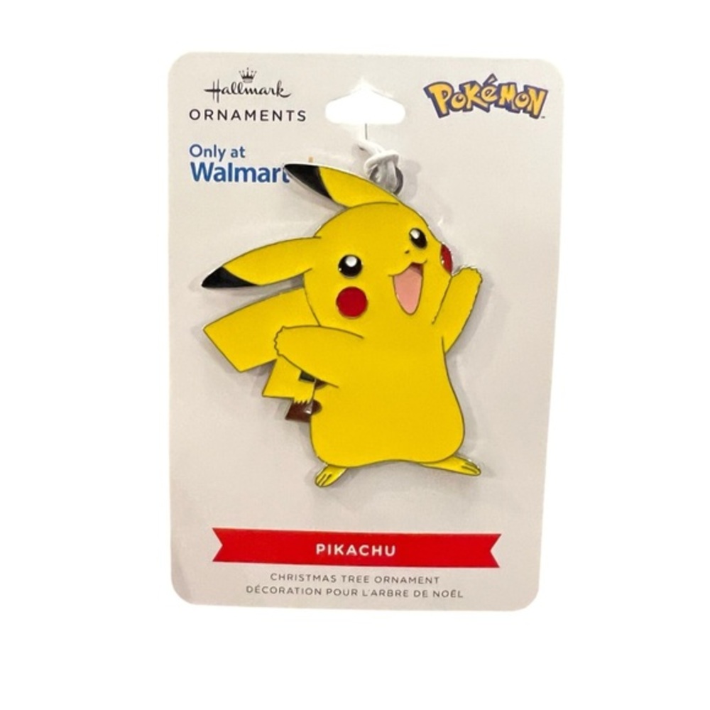 Hallmark Pokémon Pikachu Metal Enamel Christmas Ornament NEW Gift Video Game